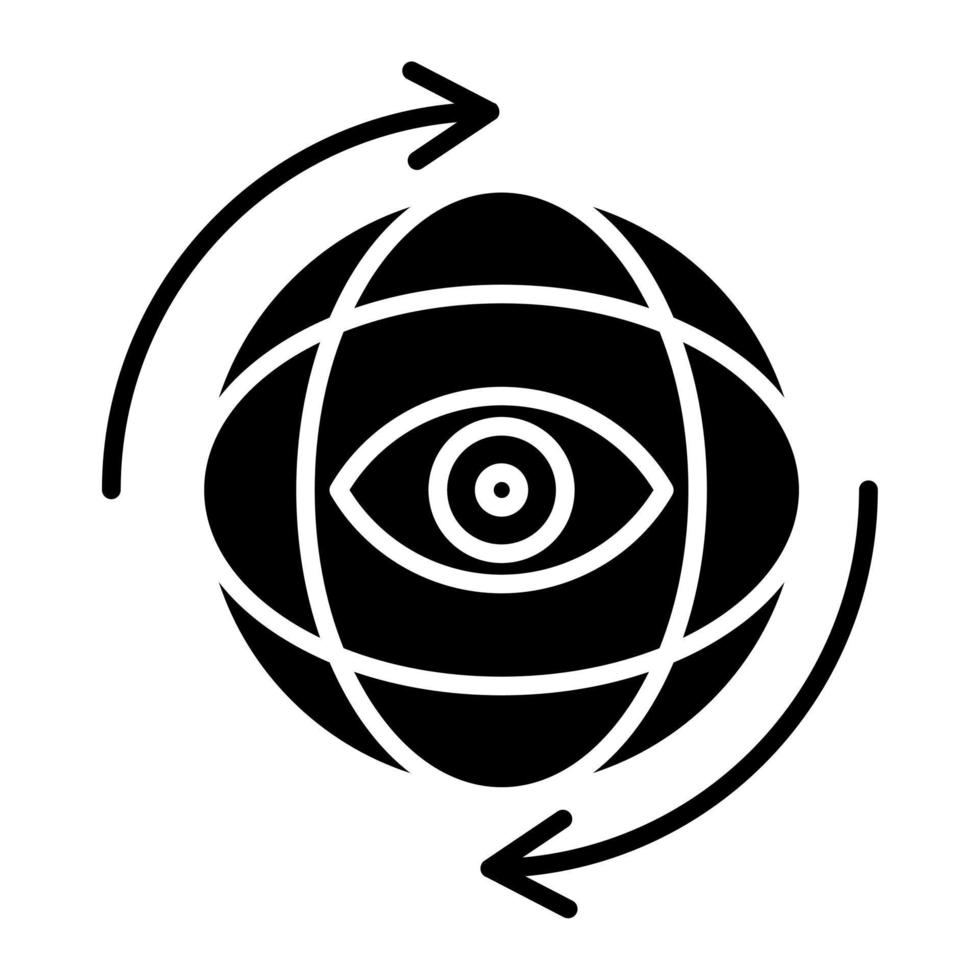 esfera ver vector icono