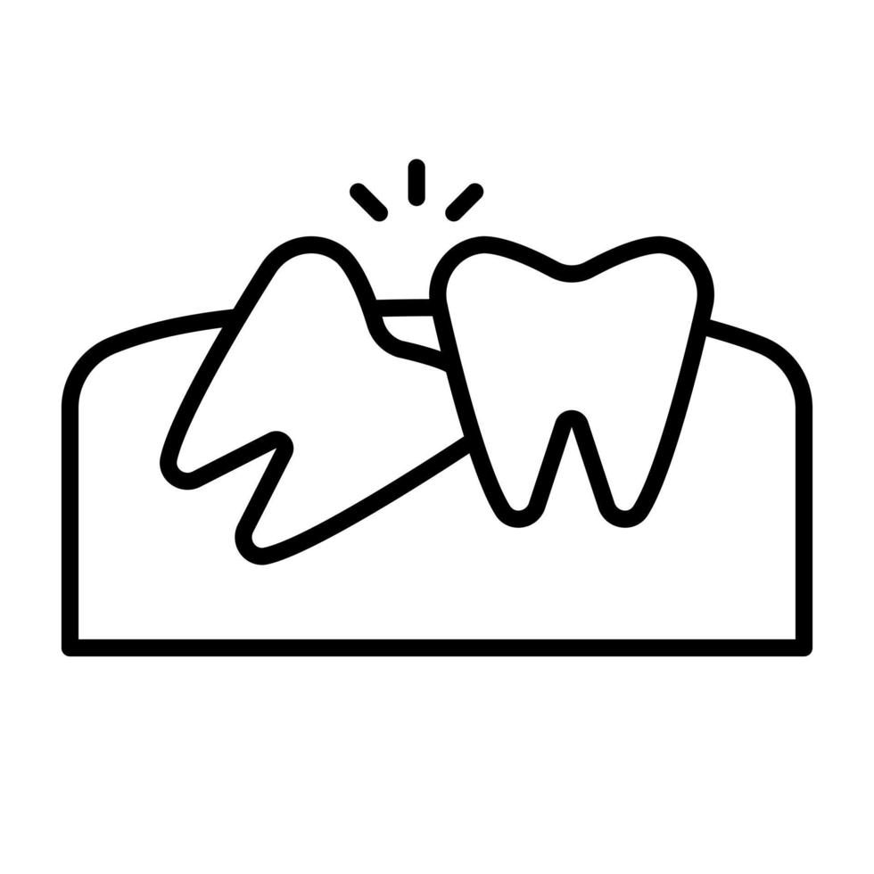 Wisdom Tooth vector icon