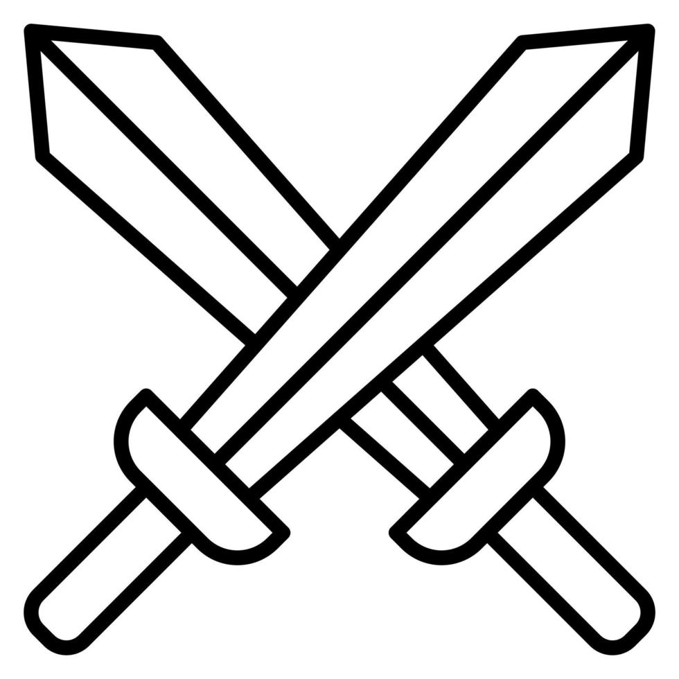 Swords vector icon