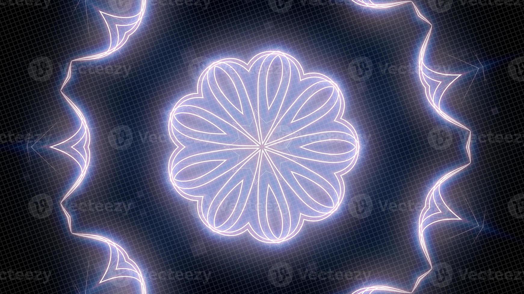 Glow kaleidoscope symmetry shape background photo