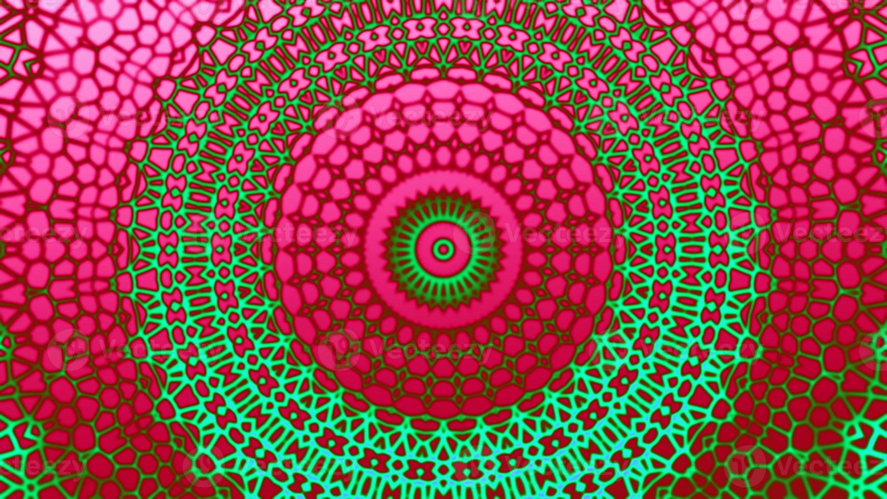 Circle gradient kaleidoscopic pattern effect photo
