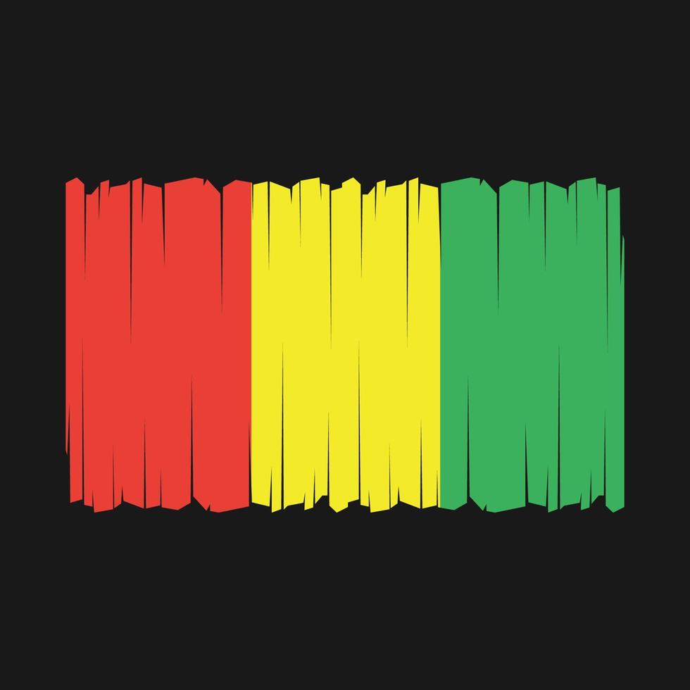 Guinea Flag Vector