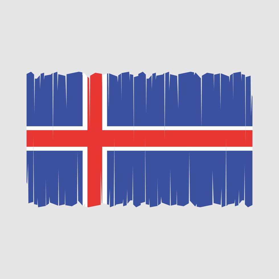 vector de bandera de islandia