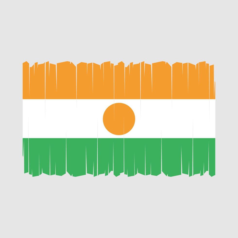 vector de bandera de niger