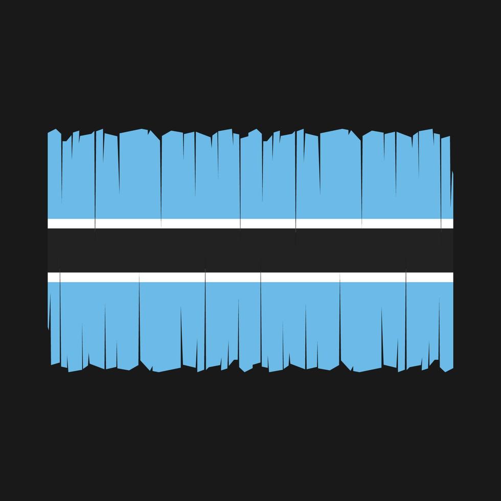 Botswana Flag Vector