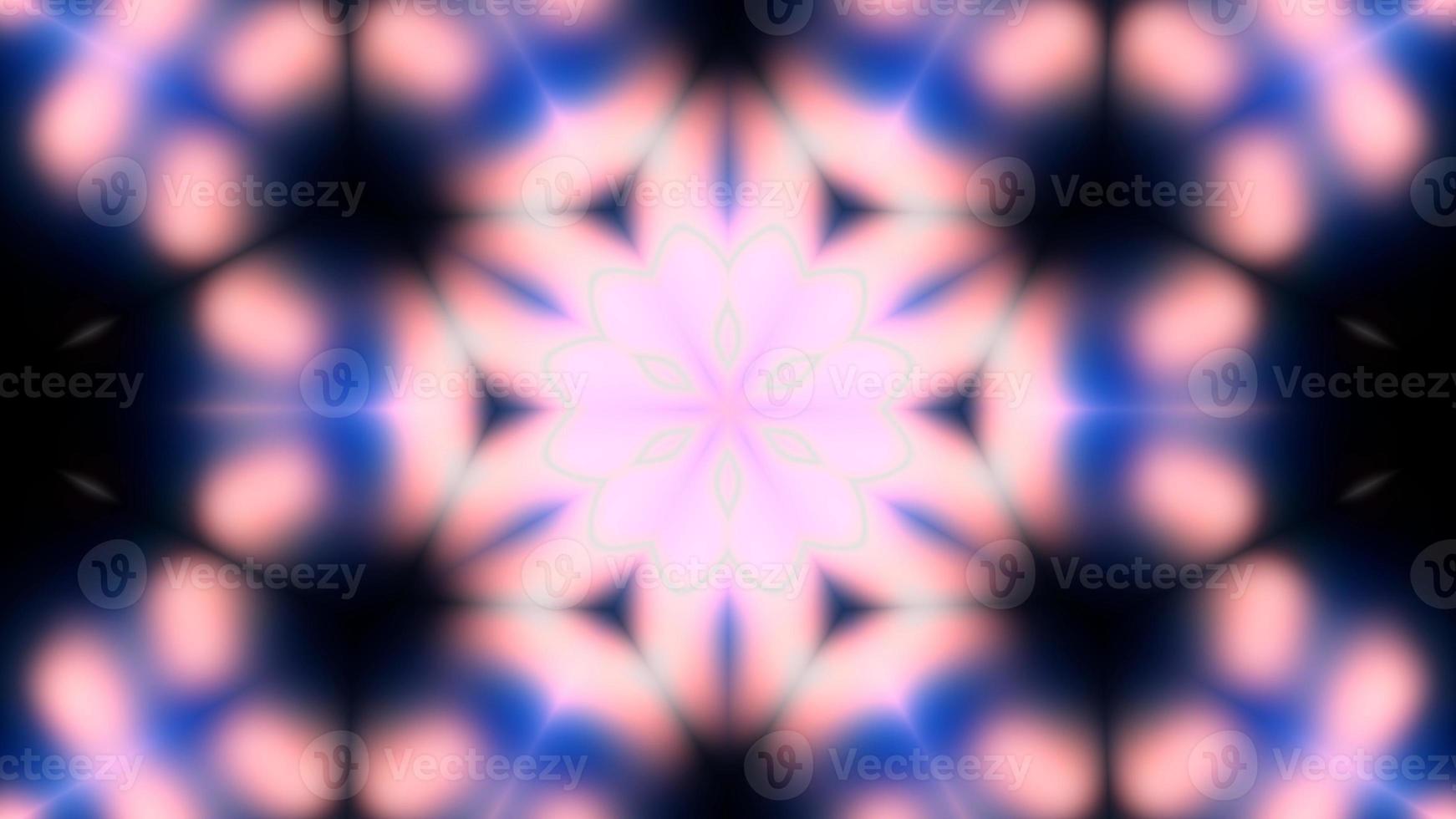 Flower pattern kaleidoscope background photo