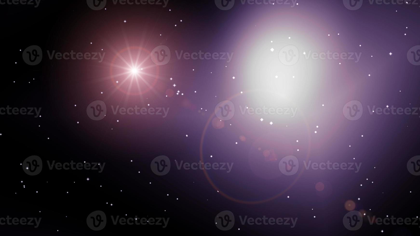 Light flare in star background effect photo