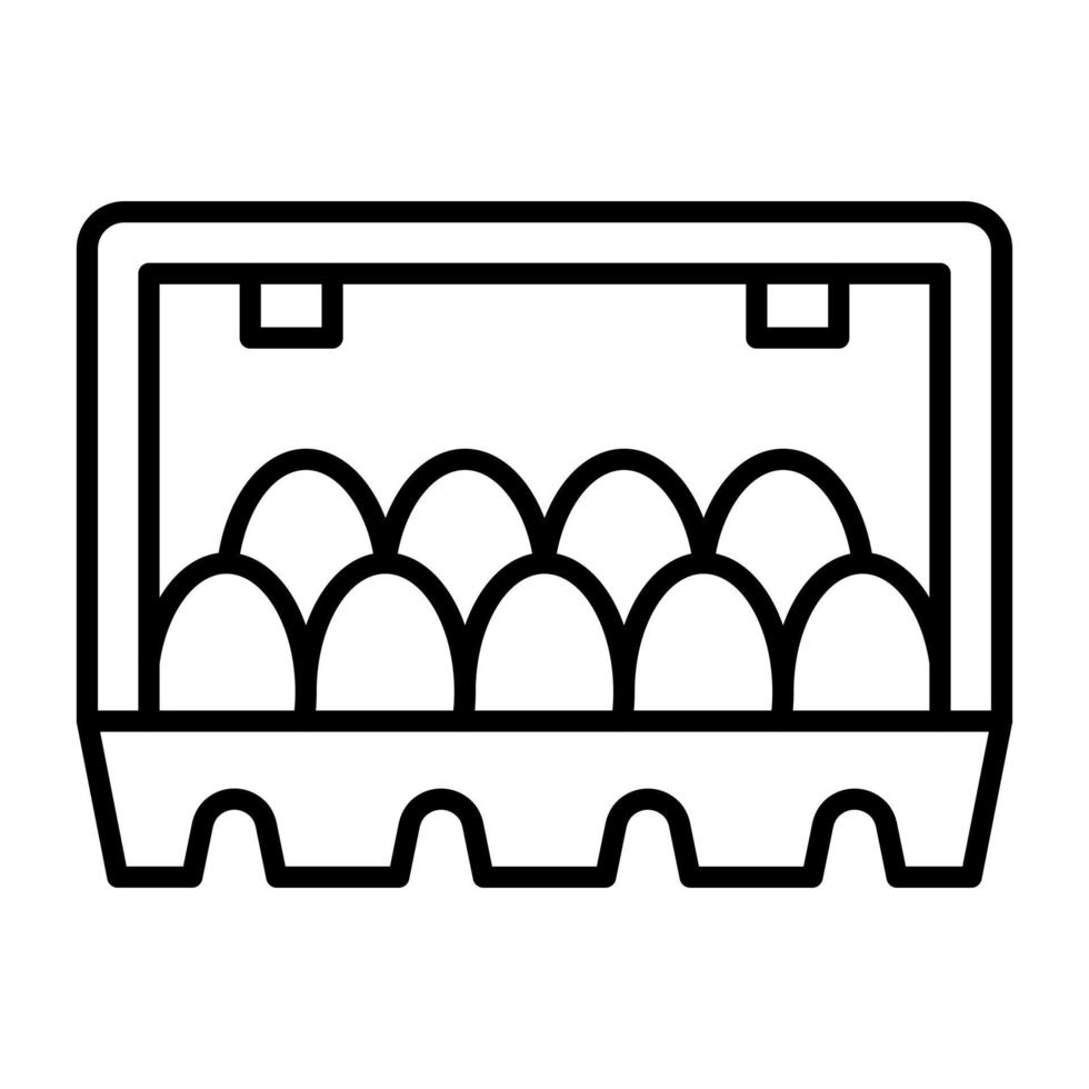 Egg Carton vector icon