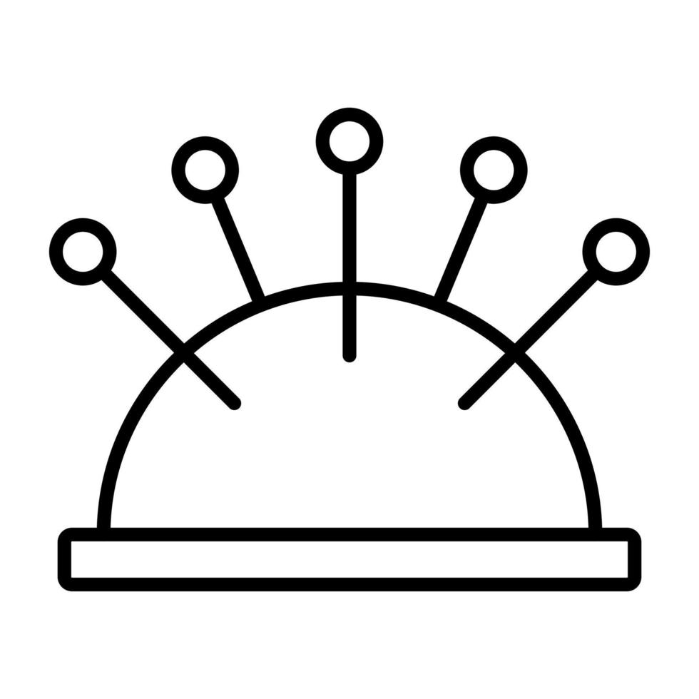 Pin Cushion vector icon