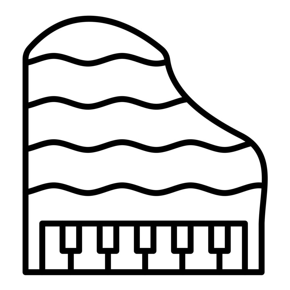 Wooden Piano vector icon
