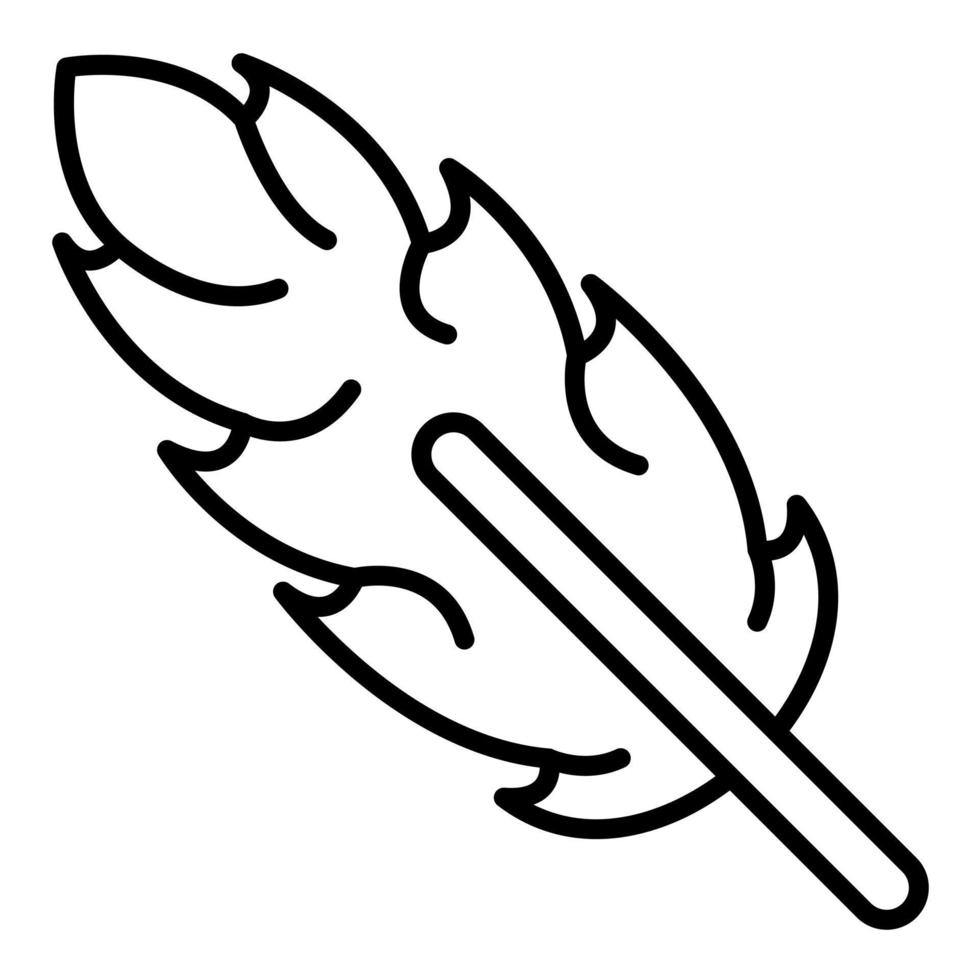 Feather vector icon