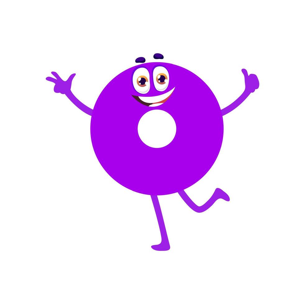 Ring math shape character, round circle with hole vector
