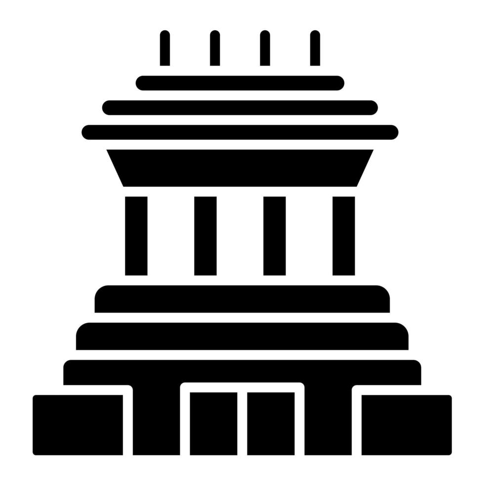 Mausoleum vector icon