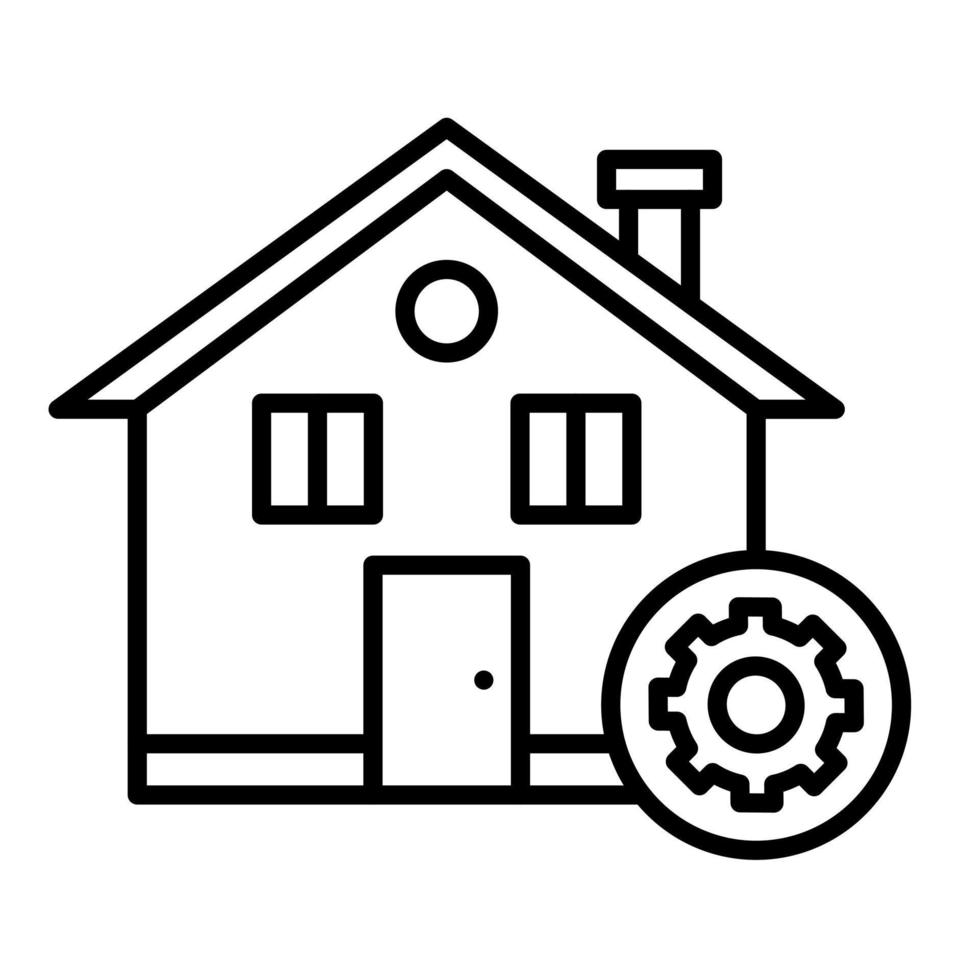 icono de vector de construcción de casa
