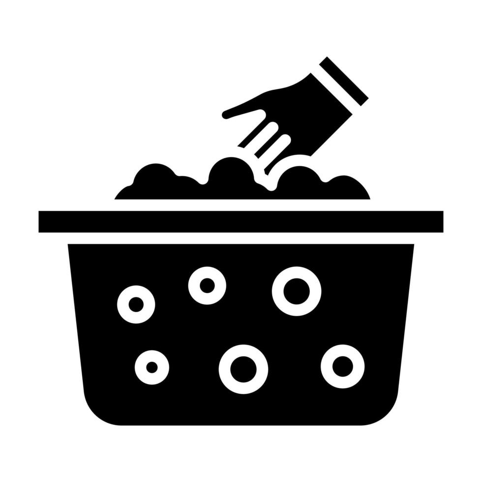 Hand Washing Clothes vector icon