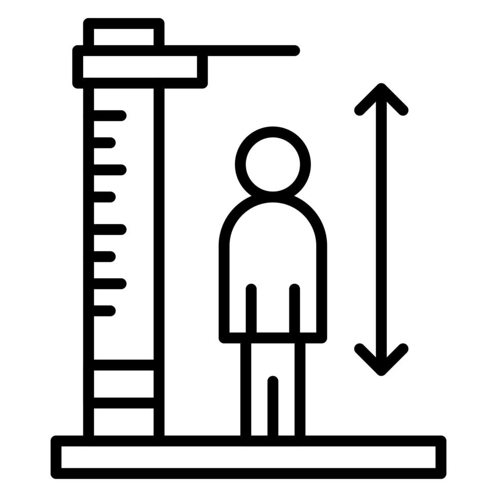 Height Check vector icon