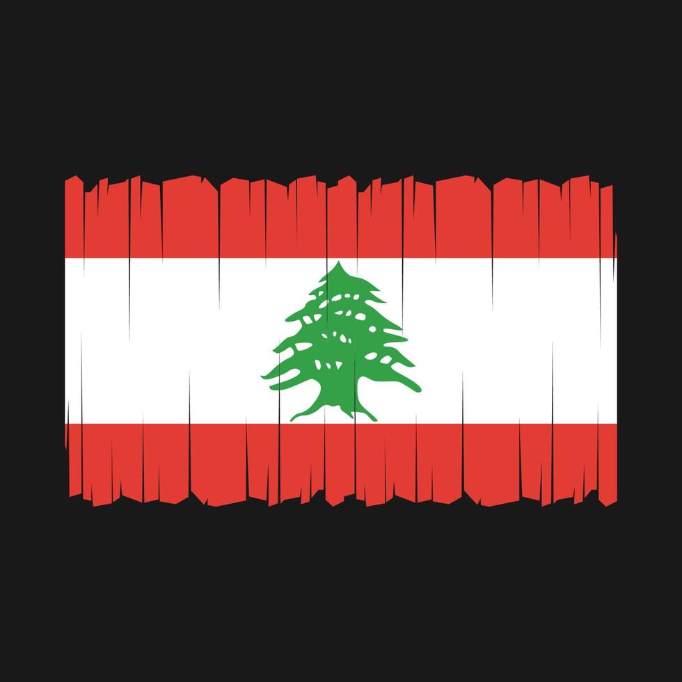 Lebanon Flag Vector