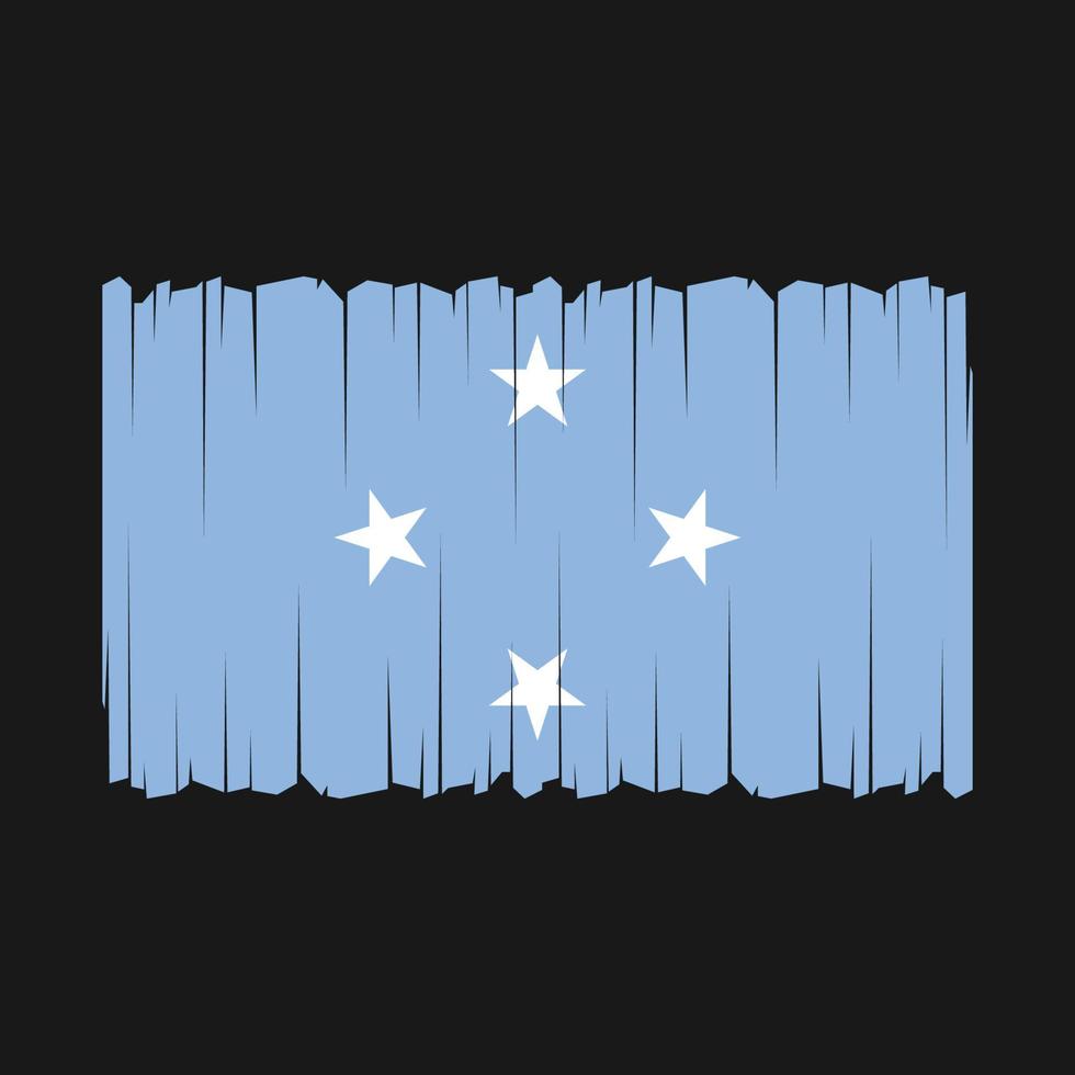 vector de bandera de micronesia