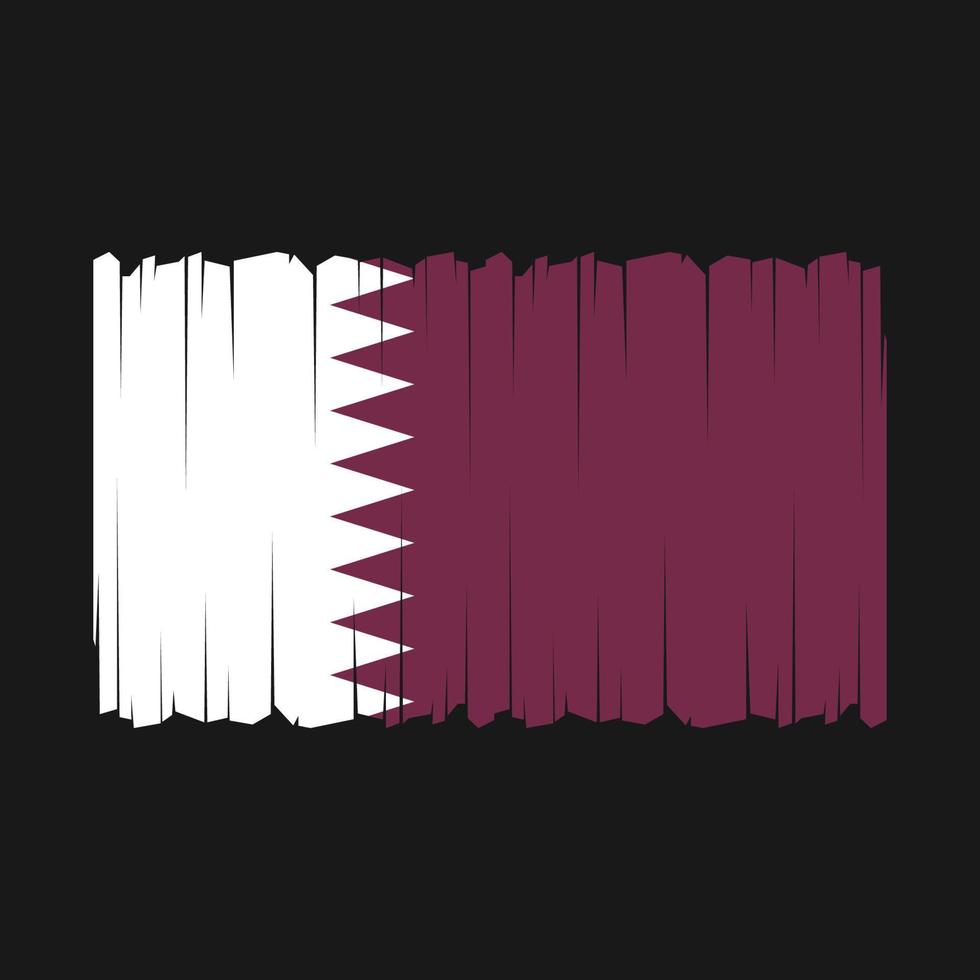 Qatar Flag Vector