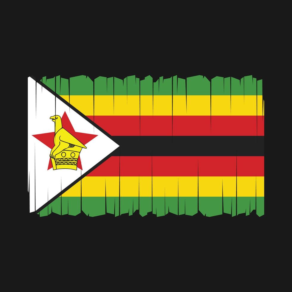 Zimbabwe Flag Vector