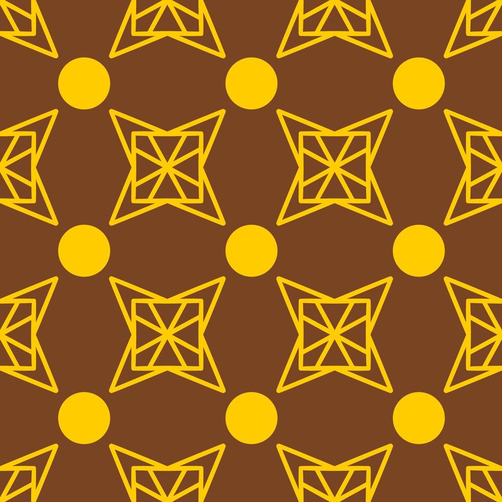 Geometric Seamless Pattern with Tribal Shape. Pattern designed in Ikat, Aztec, Moroccan, Thai, Luxury Arabic Style. Ideal for Fabric Garment, Ceramics, Wallpaper. Vector Illustration.