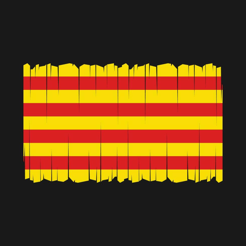 vector de bandera de cataluña