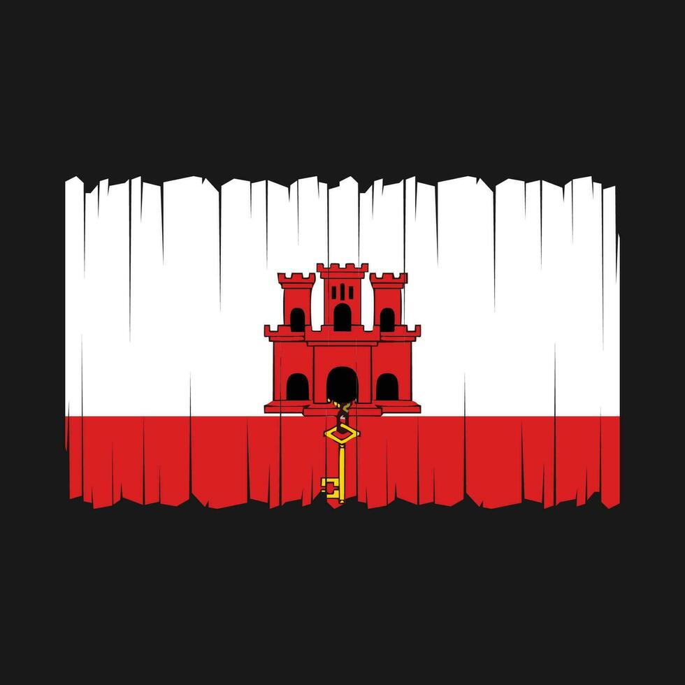 Gibraltar Flag Vector