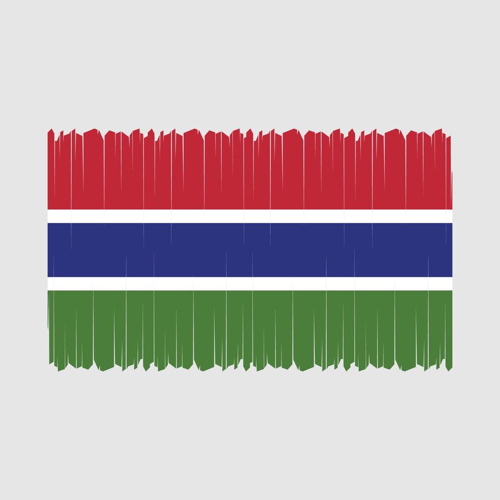 vector de bandera de gambia