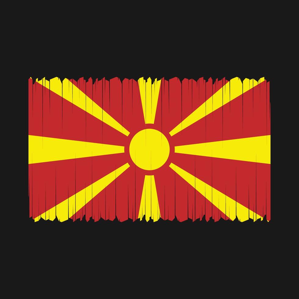 North Macedonia Flag Vector