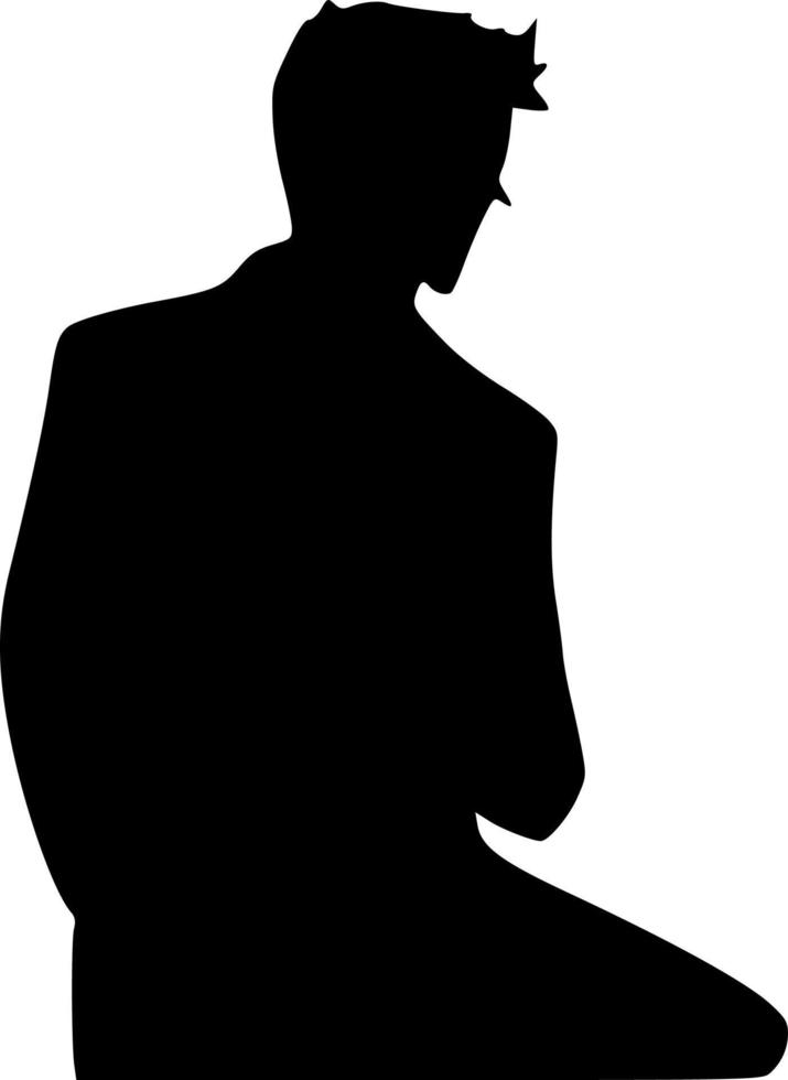 black businessman icon vector
