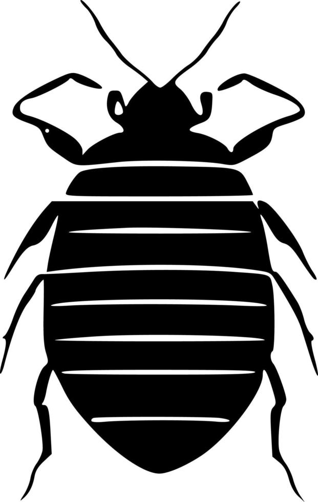 black insect icon vector