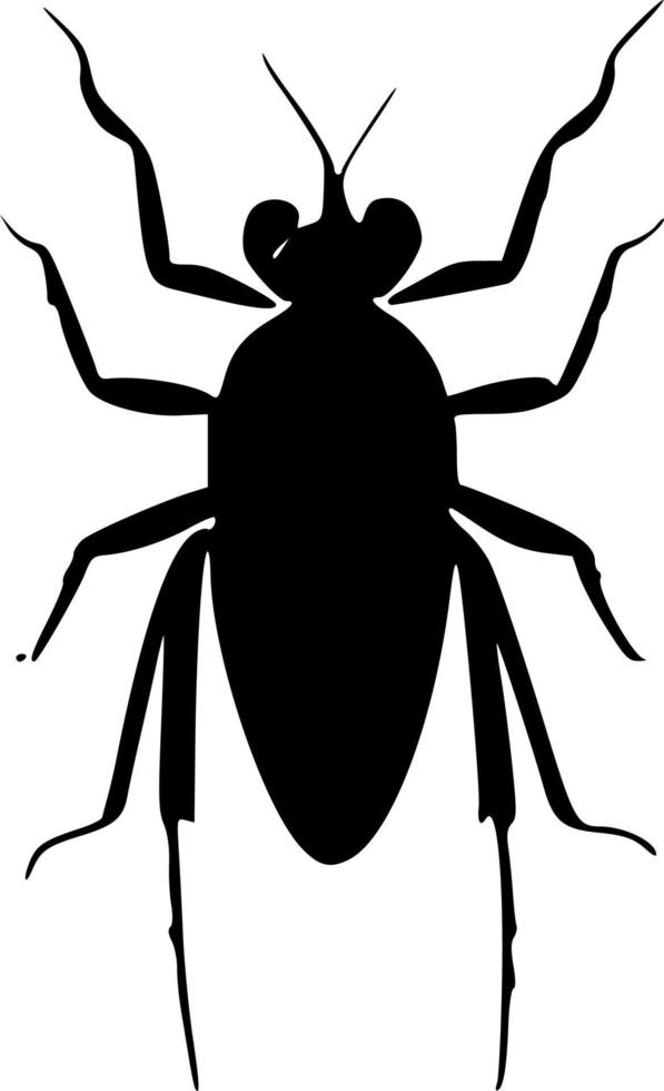 black insect icon vector