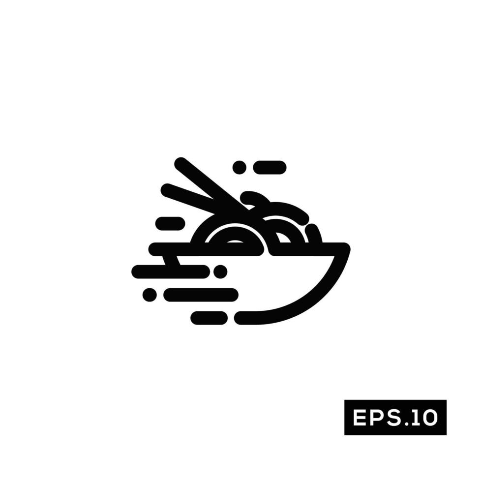 Food delivery Logo icon. Online food delivery icon Vector Illustration Template For Web and Mobile
