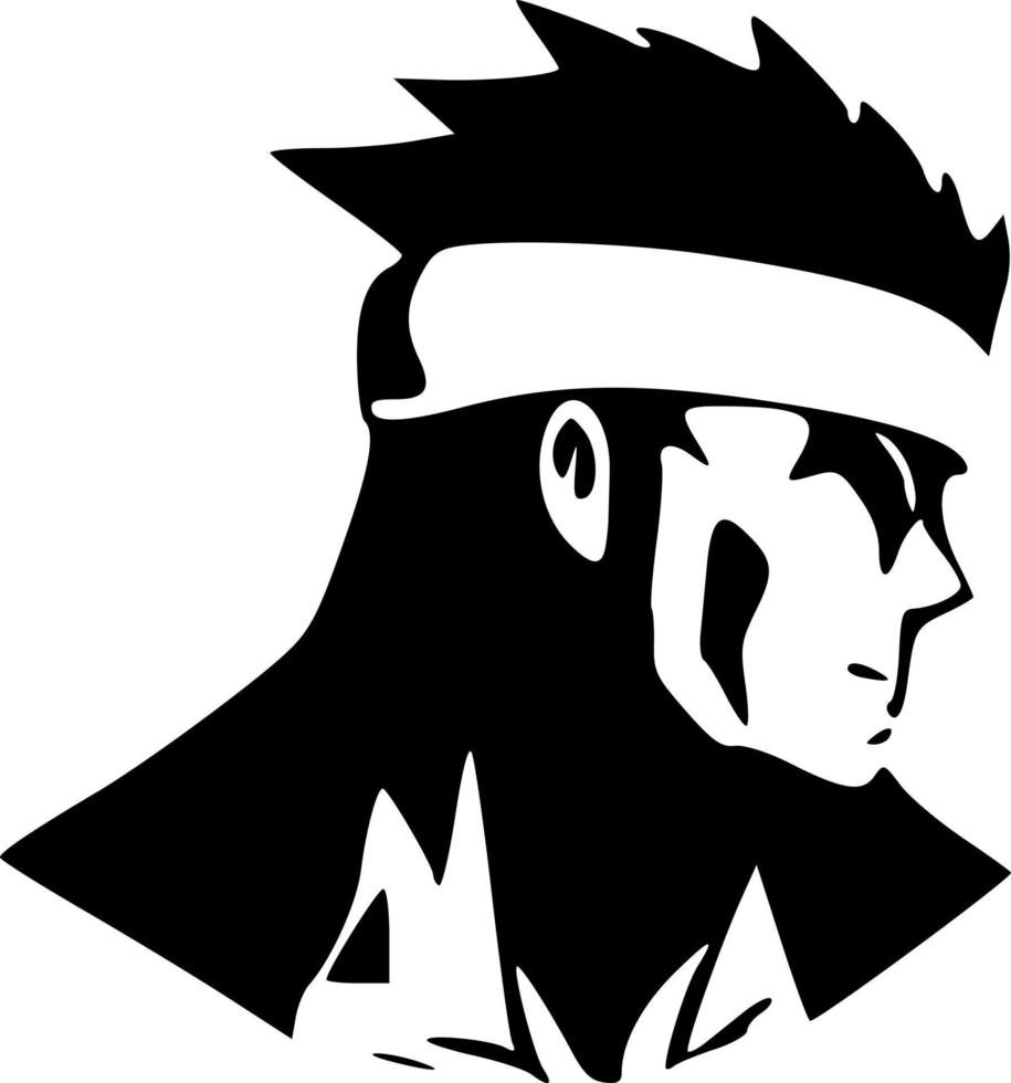 Anime fighter coloring page 23404224 Vector Art at Vecteezy