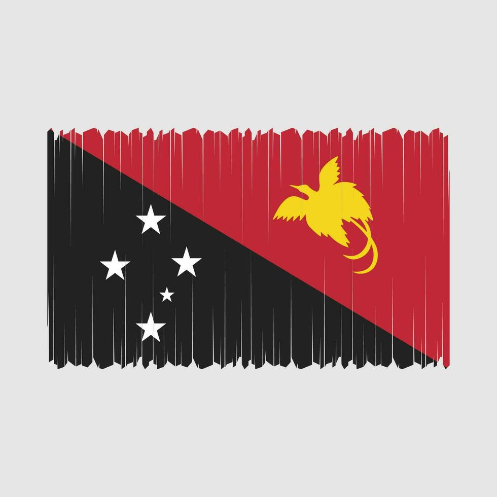 Papua Flag Vector