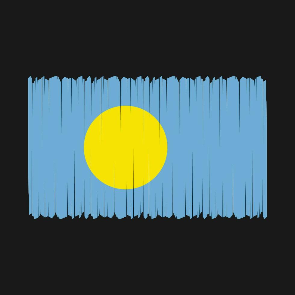 Palau Flag Vector