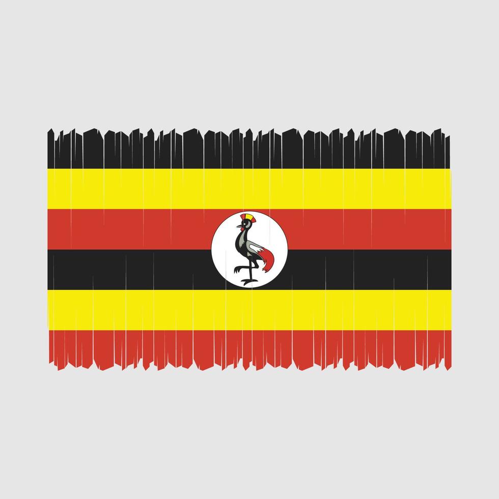 Uganda Flag Vector