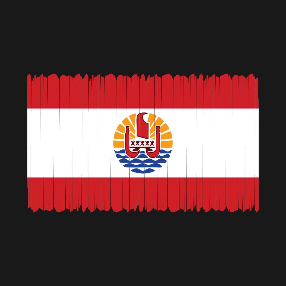 vector de bandera de polinesia francesa