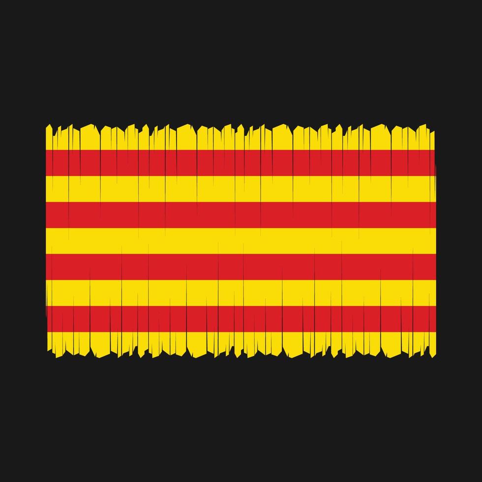 vector de bandera de cataluña