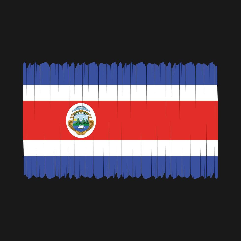 Costa Rica Flag Vector