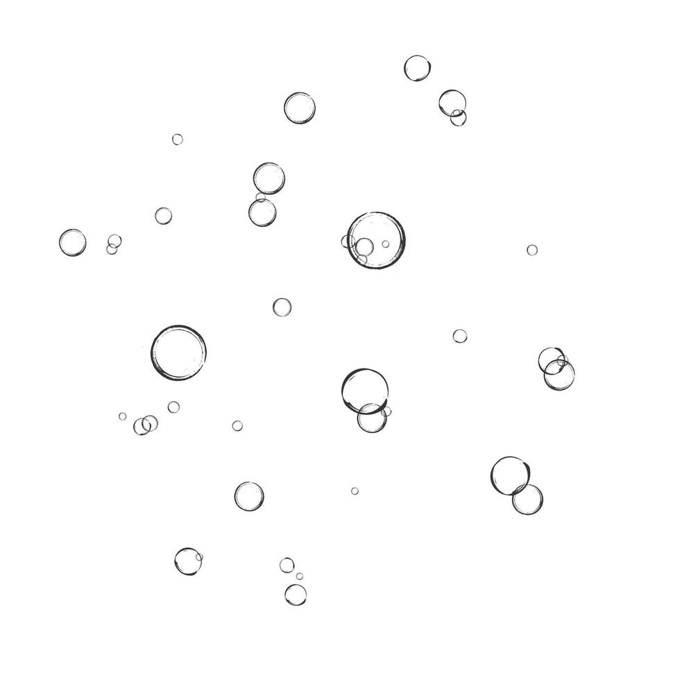 Colorful soap bubbles to create a design. Realistic soap bubbles. vector