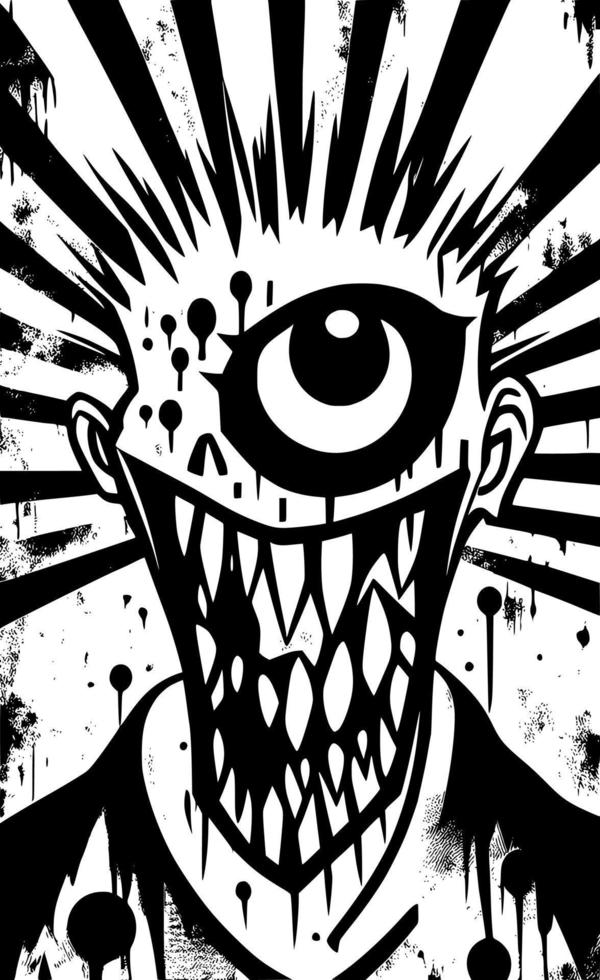 vector illustration of zombie cartoon