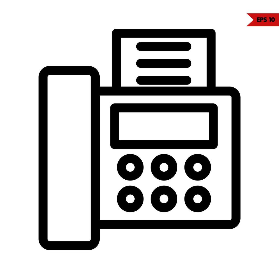 telephone line icon vector