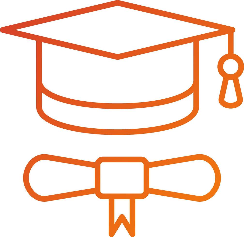 Graduation Diploma Icon Style vector