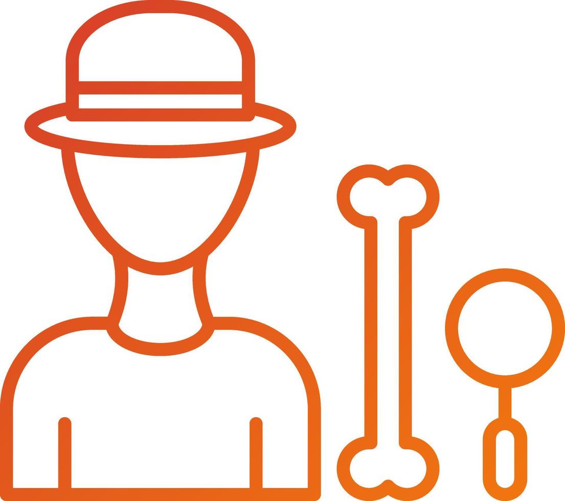 Archaeologist Male Icon Style vector