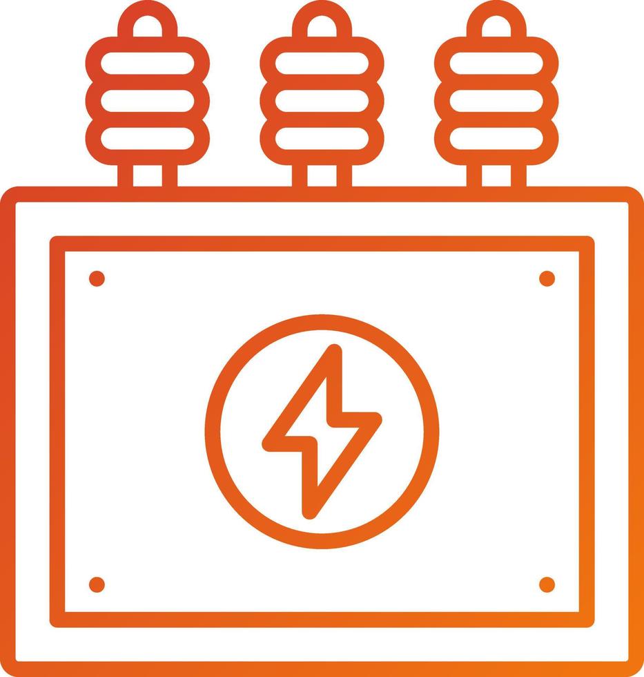 Power Transformer Icon Style vector