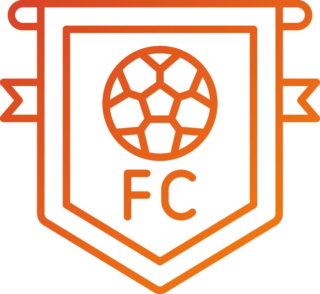 Football Club Icon Style vector
