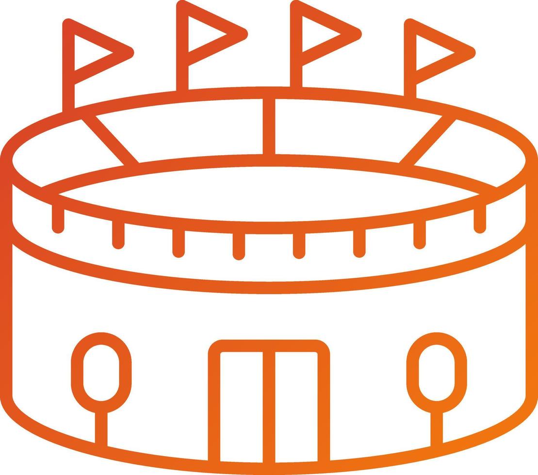 Stadium Icon Style vector