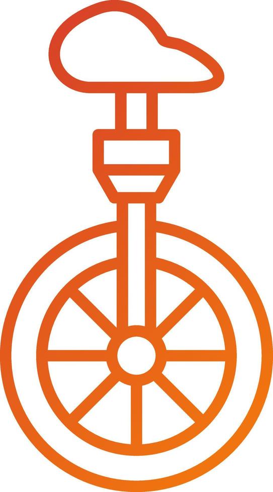 Monocycle Icon Style vector