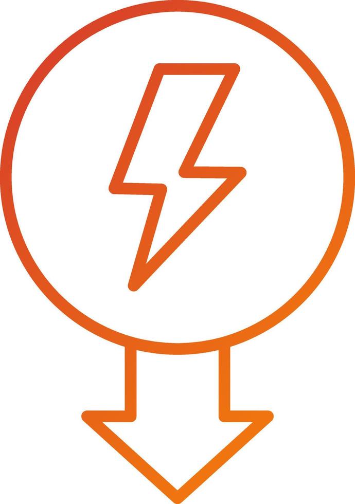 Reduce Energy Consumption Icon Style vector